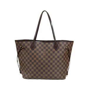 LOUIS VUITTON Brown Damier Neverfull MM Tote Bag
